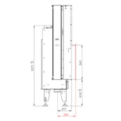 Therm V12 Panorama Kamineinsatz 13kW -Besten Kamin Laden bef thermv12 masse3 1280x1280