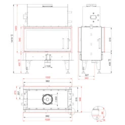 Aquatic Twin 10 Wasser Tunnel-Kamineinsatz 20kW 12 Aquatic Twin 10 Wasser Tunnel-Kamineinsatz 20kW -Besten Kamin Laden bef twin10aquatic masse 1280x1280