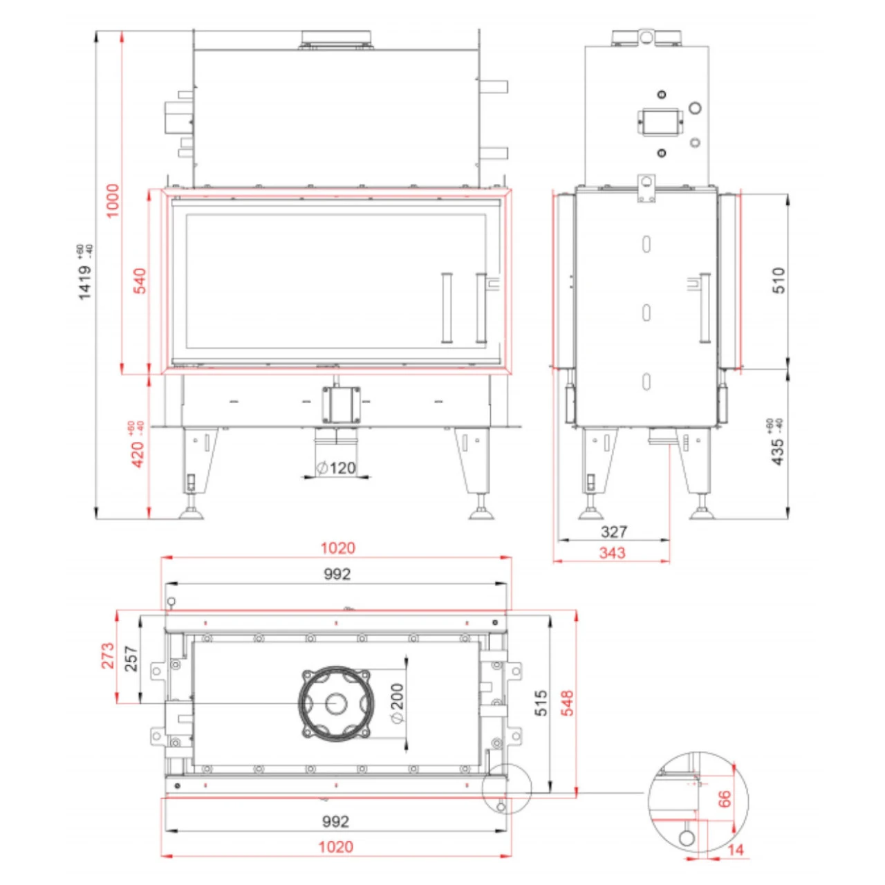 Aquatic Twin 10 Wasser Tunnel-Kamineinsatz 20kW 5 Aquatic Twin 10 Wasser Tunnel-Kamineinsatz 20kW – Bild 3