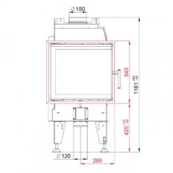 Therm 6CP Eckkamineinsatz Rechtsverglast 6kW 16 Therm 6CP Eckkamineinsatz Rechtsverglast 6kW -Besten Kamin Laden bef therm 6 cp masse1 1280x1280