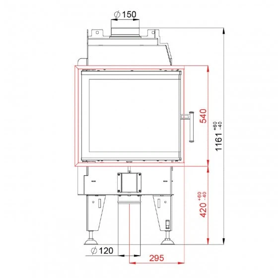 Therm 6CP Eckkamineinsatz Rechtsverglast 6kW 5 Therm 6CP Eckkamineinsatz Rechtsverglast 6kW – Bild 3