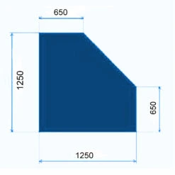Glasbodenplatte Fünfeck Mit 1250x1250 Mm -Besten Kamin Laden bodenplatte fuenfeck glas 1280x1280