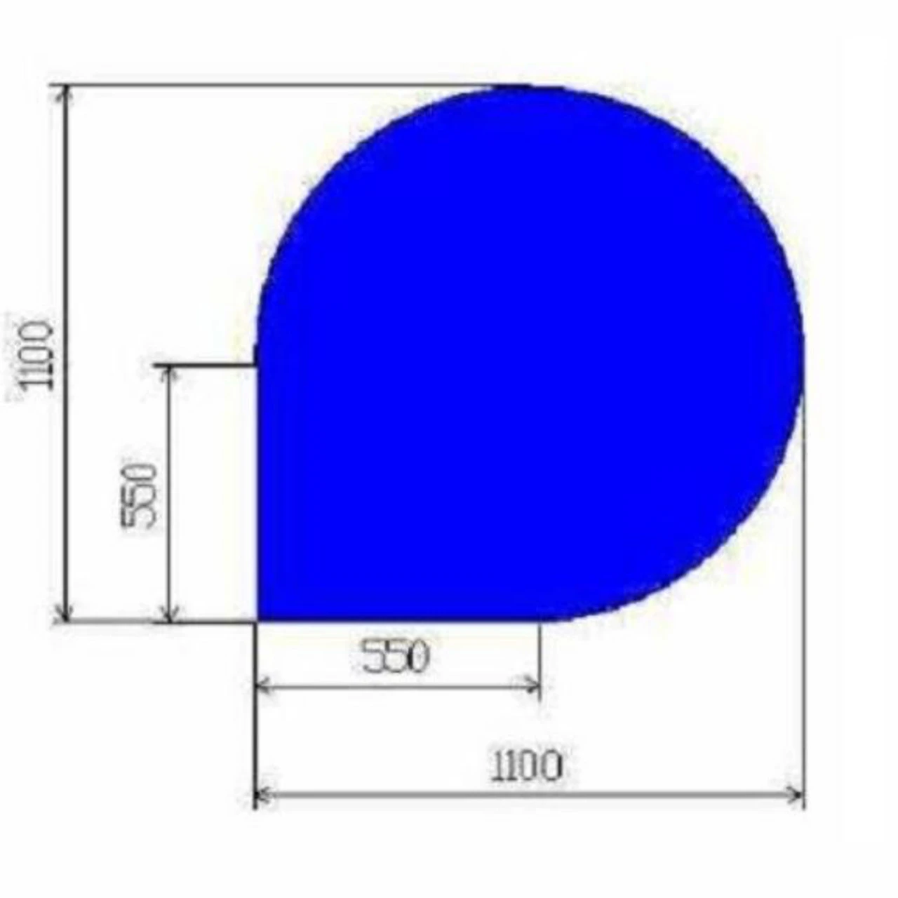 Glasbodenplatte Tropfenform Mit 1100x1100 Mm 4 Glasbodenplatte Tropfenform Mit 1100x1100 Mm – Bild 2