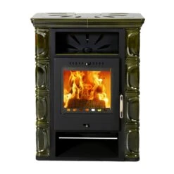 Borgholm Top Olivgrün Kachel Kaminofen 7kW -Besten Kamin Laden borgholm top gruen kaminofen web1 1280x1280