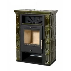 Borgholm Top Olivgrün Kachel Kaminofen 7kW -Besten Kamin Laden borgholm top gruen kaminofen web4 1280x1280