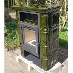 Borgholm Top Olivgrün Kachel Kaminofen 7kW -Besten Kamin Laden borgholm top gruen kaminofen web8 1280x1280