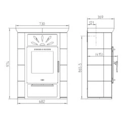 Borgholm Top Cappuccino Kachel Kaminofen 7kW -Besten Kamin Laden borgholm top kaminofen masse 1280x1280