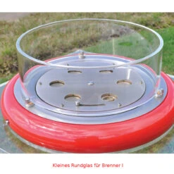 Keramischer Bioethanol Brenner VI Rund Optionales Glas - TÜV -Besten Kamin Laden burner I rundglas klein 1280x1280 1