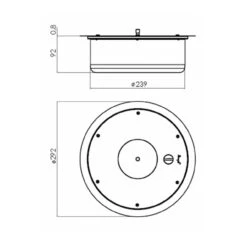 Keramischer Bioethanol Brenner VI Rund Optionales Glas - TÜV -Besten Kamin Laden burner VI masse1 1280x1280