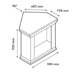 Cadiz Corner Levico LED Kamin Naturstein Weiß -Besten Kamin Laden cadiz corner levico led kamin elektrischer kamin masse 1280x1280