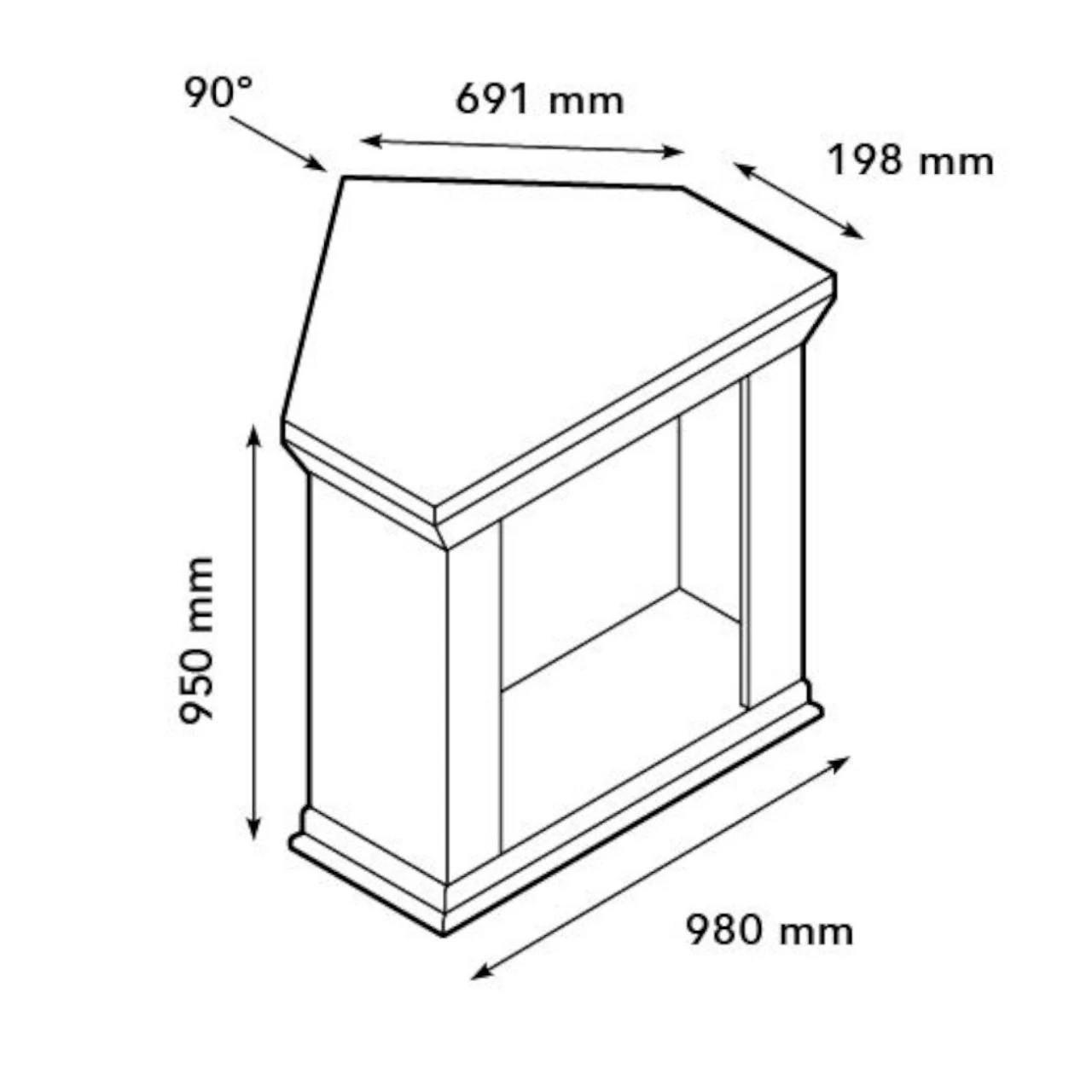Cadiz Corner Bioethanol Kamin Naturstein Weiß 7 Cadiz Corner Bioethanol Kamin Naturstein Weiß – Bild 5