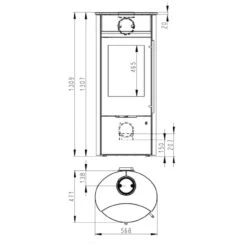 Caldera II Compact Keramik Schneeweiß 6kW DIBT Kaminofen -Besten Kamin Laden caldera kaminofen olsberg masse1 1280x1280 1