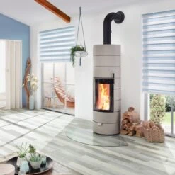 Rondotherm Titan Speicherkaminofen 7KW Champagner -Besten Kamin Laden cera design rondotherm titan champagner web2 1280x1280