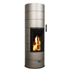 Rondotherm Titan Speicherkaminofen 7KW Champagner -Besten Kamin Laden cera design rondotherm titan champagner web5 1280x1280