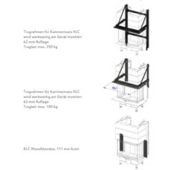 Linea KLC Panorama Kamineinsatz 7kW -Besten Kamin Laden cera panorama kamineinsatz klc tragrahmen 1280x1280