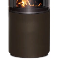 Volare DIBT Kaminofen 6KW 180° Panorama Sichtscheibe Mocca -Besten Kamin Laden cera volare kaminofen mocca unten 1280x1280