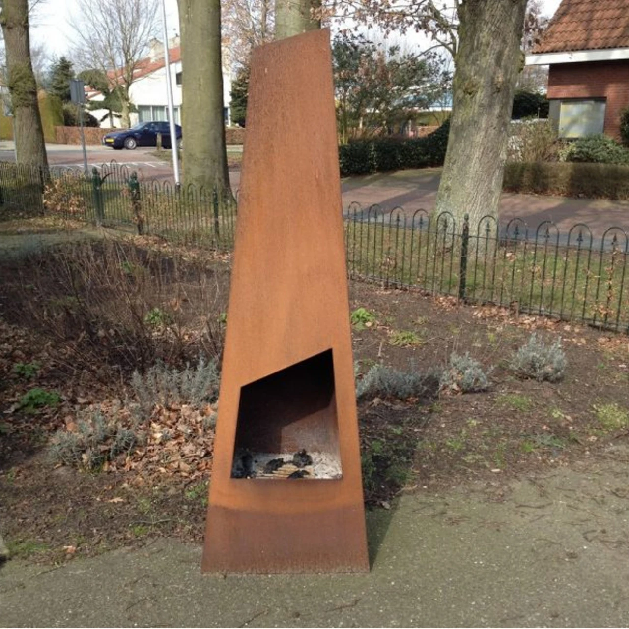 Outdoor/Garten Kamin Chingo XXL Corten Stahl 6 Outdoor/Garten Kamin Chingo XXL Corten Stahl – Bild 4