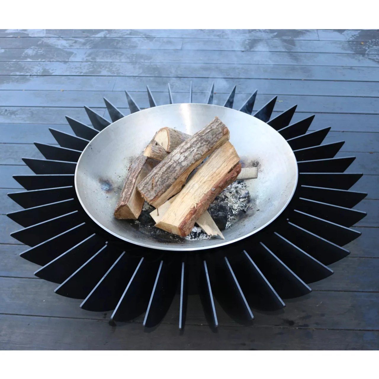 Cosmo 13 Designer Feuerschale / Gartenkamin Schwarz 8 Cosmo 13 Designer Feuerschale / Gartenkamin Schwarz – Bild 6