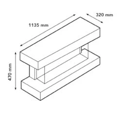 Disegno 3D S90 LED Elektrischer Wandkamin Schwarz 13 Disegno 3D S90 LED Elektrischer Wandkamin Schwarz -Besten Kamin Laden desegno 3d s wandkamin elektrischer kamin masse 1280x1280