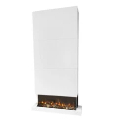Disegno 3D XL 90 LED Elektrischer Wandkamin Weiß