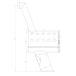 Dynamic Steel Kaminofen 9kW -Besten Kamin Laden dynamic steel kaminofen masse1 1280x1280