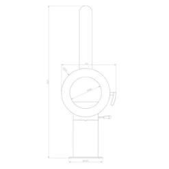 Dynamic Steel Kaminofen 9kW -Besten Kamin Laden dynamic steel kaminofen masse2 1280x1280