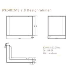 63x40x51S Eck-Kamineinsatz Links 12kW DIBT -Besten Kamin Laden eck kamineinsatz 63x40x51S Links designrahmen 1280x1280