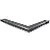 Eckluftleiste LUFT Links 77x55 Cm Geschliffenem Stahl -Besten Kamin Laden eckluftleiste luft nl 60 stahl 1280x1280