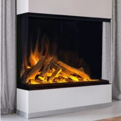 Elektrokamin Club 80HE 4in1 Einbaukassette Mit Wärmeleistung -Besten Kamin Laden element4 80he elektrokamin dreiseitig tit 1280x1280