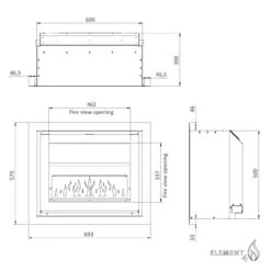 Elektrokamin Elite 60IE Einbaukassette Mit Wärmeleistung 19 Elektrokamin Elite 60IE Einbaukassette Mit Wärmeleistung -Besten Kamin Laden elite60ie elektrokamin LED kamin kaminkassette element4 masse 1280x1280
