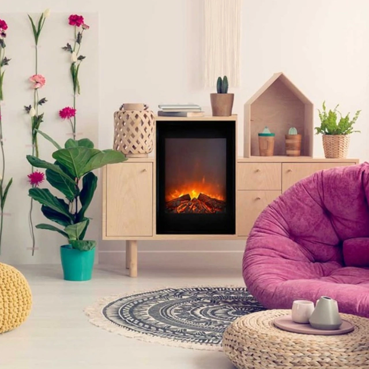 Elski LED Kamineinsatz Einbaukamin 4 Elski LED Kamineinsatz Einbaukamin – Bild 2