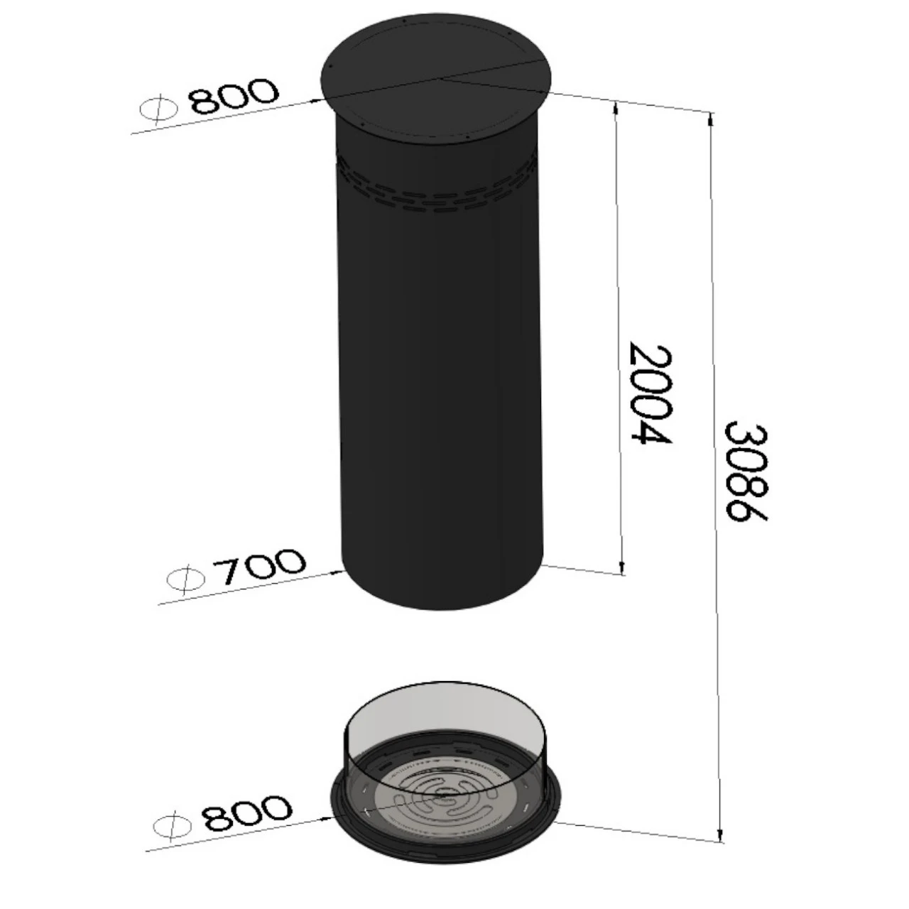 Inround Designer Ethanolkamin Zur Deckenmontage 19 Inround Designer Ethanolkamin Zur Deckenmontage – Bild 17