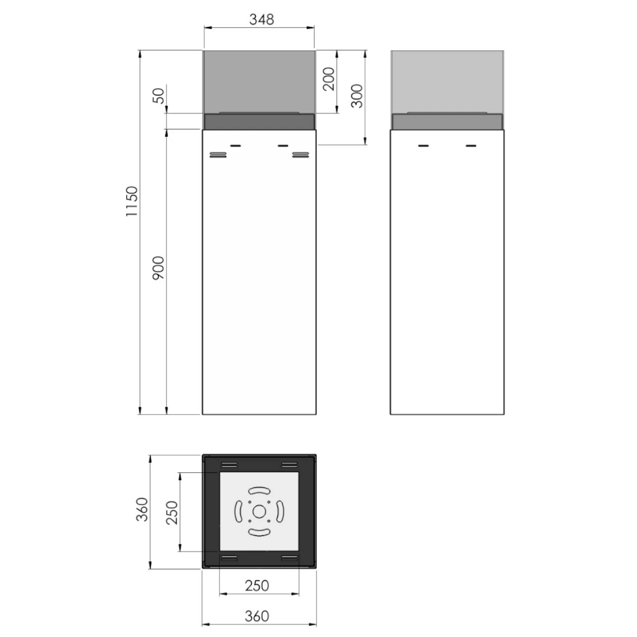 Instand 1150 Schwarz Ethanolkamin Feuersäule 8 Instand 1150 Schwarz Ethanolkamin Feuersäule – Bild 6