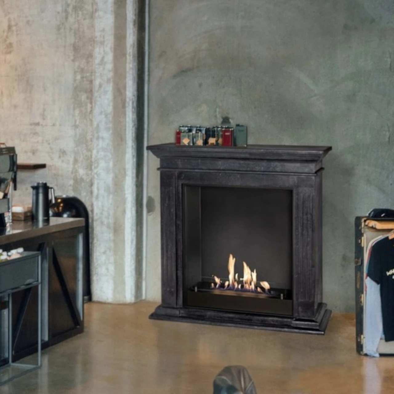 Cadiz Bioethanol Kamin Naturstein Schwarz 4 Cadiz Bioethanol Kamin Naturstein Schwarz – Bild 2