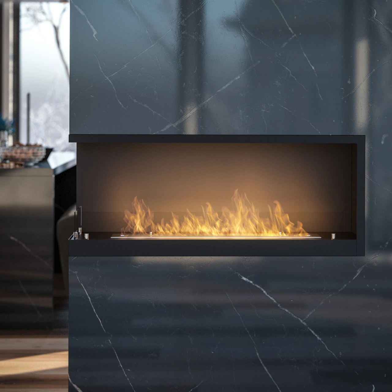 INSIDE L1100 Ethanolkamin Einbaukassette Ecke Links 4 INSIDE L1100 Ethanolkamin Einbaukassette Ecke Links – Bild 2