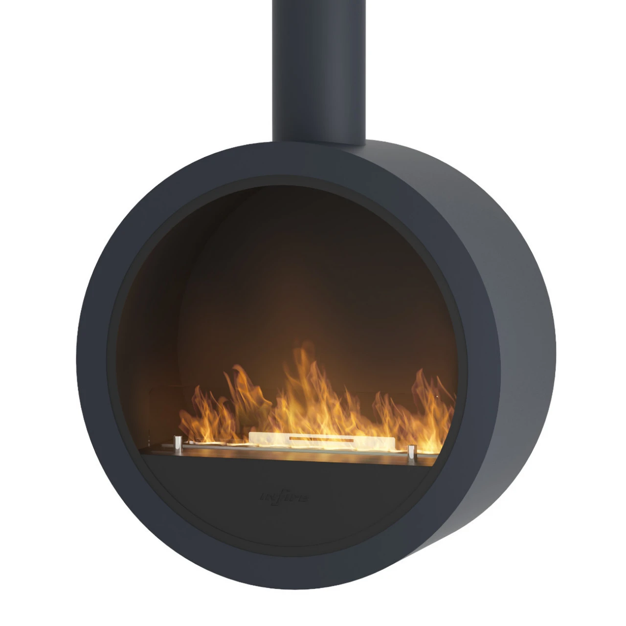 Incyrcle Bio-Ethanolkamin Deckenmontage Dunkelgrau 3 Incyrcle Bio-Ethanolkamin Deckenmontage Dunkelgrau