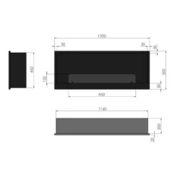 INSIDE 1200 Ethanolkamin Einbaukassette -Besten Kamin Laden ethanolkamin inside 1200 masse 1280x1280