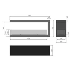 INSIDE U1200 Panorama Ethanolkamin Einbaukassette -Besten Kamin Laden ethanolkamin inside U1200 masse 1280x1280