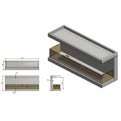 INSIDE C1000 2.0 Panorama Ethanolkamin Einbaukassette -Besten Kamin Laden ethanolkamin inside c1000 vers3 masse 1280x1280