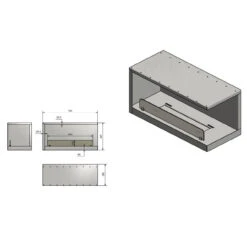 INSIDE P800 Ethanolkamin Einbaukassette Ecke Rechts 19 INSIDE P800 Ethanolkamin Einbaukassette Ecke Rechts -Besten Kamin Laden ethanolkamin inside p800 vers2 masse 1280x1280