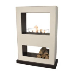 Lasize Ethanolkamin Tunnelkamin Weiß Mit Keramik Brenner