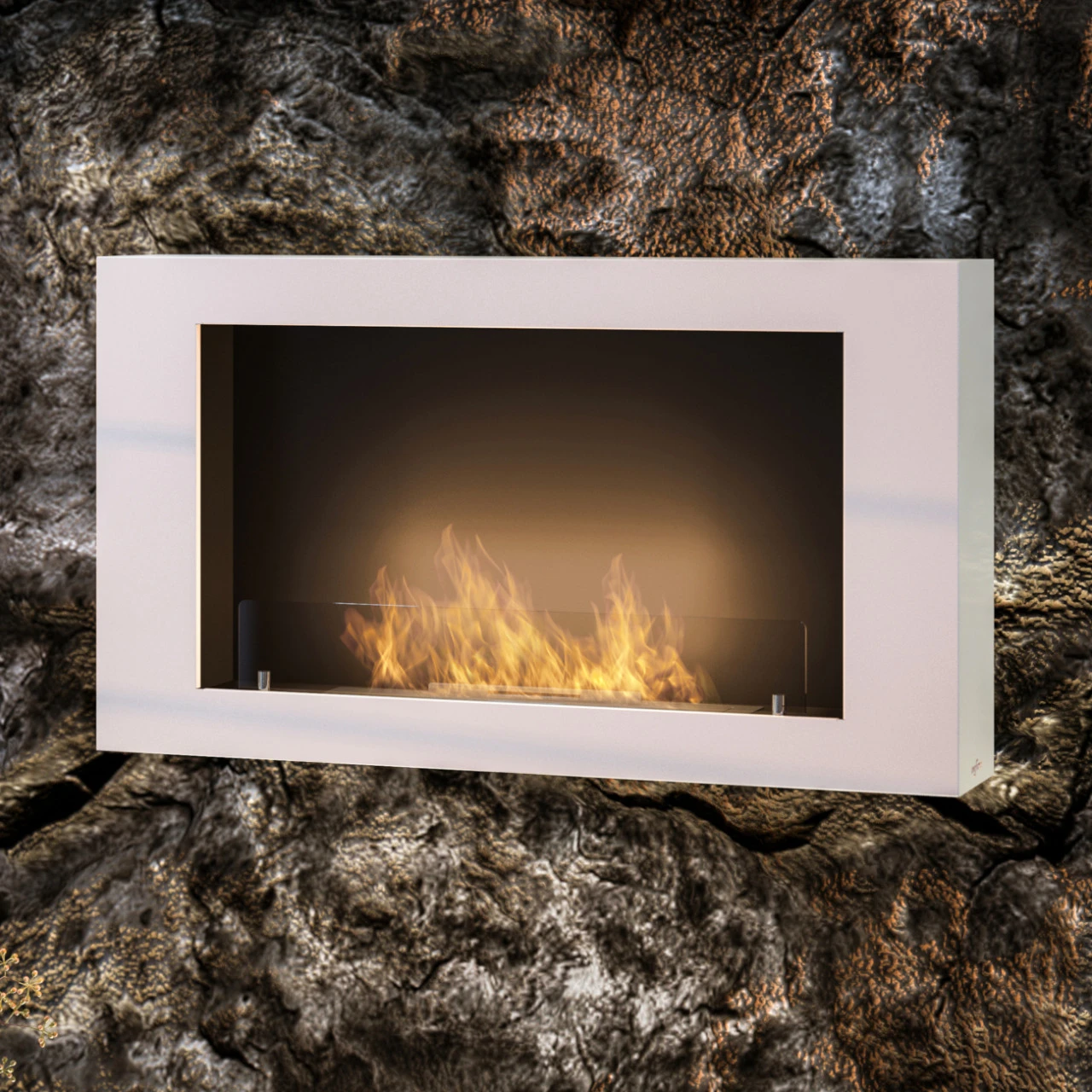 Murall 1000 Designer Ethanolkamin Weiß 4 Murall 1000 Designer Ethanolkamin Weiß – Bild 2
