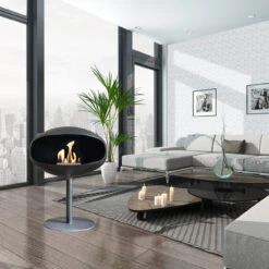 Cocoon Fires PEDESTAL Designer Ethanolkamin Schwarz -Besten Kamin Laden ethanolkamin pedestal black black web4 1280x1280
