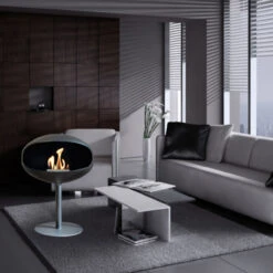 Cocoon Fires PEDESTAL Designer Ethanolkamin Schwarz -Besten Kamin Laden ethanolkamin pedestal black edelstahl web4 1280x1280