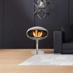 Cocoon Fires PEDESTAL Designer Ethanolkamin Schwarz -Besten Kamin Laden ethanolkamin pedestal edelstahl web2 1280x1280 1