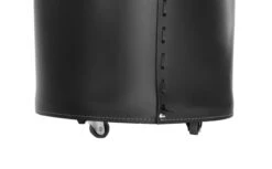 Giro Designer Holzkorb Schwarz Aus Regeneriertem Leder Mit Rollen -Besten Kamin Laden firestyle giro schwarz 4 1280x1280