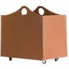 Woodbag Designer Holzkorb Braun Aus Regeneriertem Leder Mit Rollen -Besten Kamin Laden firestyle woodbag braun 6 1280x1280 1