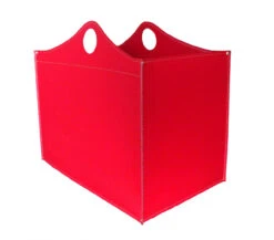Designer Holzkorb Woodbag Rot Aus Regeneriertem Leder Mit Rollen -Besten Kamin Laden firestyle woodbag rot 1 1280x1280 1
