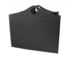 Woodbag Designer Holzkorb Schwarz Aus Regeneriertem Leder Mit Rollen -Besten Kamin Laden firestyle woodbag schwarz 3 1280x1280