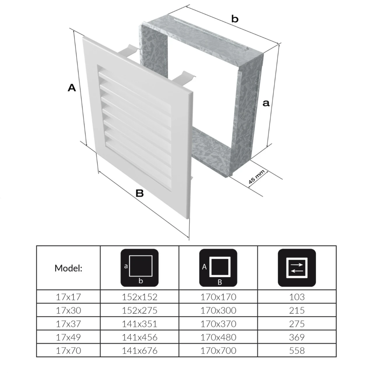 Lüftungsgitter FRESH 17 X 30 Cm In 8 Farben 5 Lüftungsgitter FRESH 17 X 30 Cm In 8 Farben – Bild 3